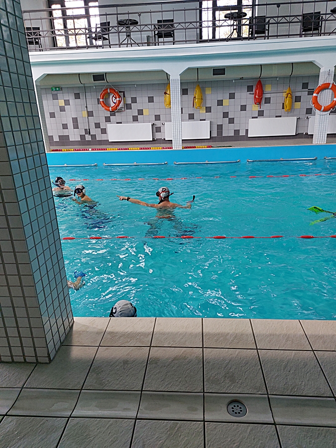 Hokej pod wodą Walenie Siemianowice Śląskie Trening 7 X 2023